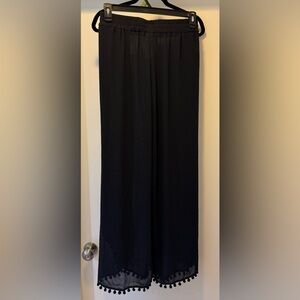 Sheer Black Beach Cover Up Pants